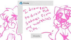 crystal_(kittydogcrystal) doodle furry furry_only kittydog_(species) kittydogcrystal pink_line_art writing