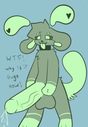 furry furry_only fvk_(kittydogcrystal) green_fur green_penis joke kittydogcrystal