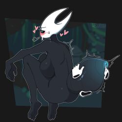 abdomen ass ass_focus bug disembodied_hand female hollow_knight hornet_(hollow_knight) insects welwraith