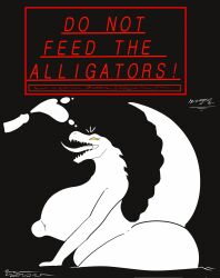 alligator alligatorid announcement anthro ass big_breasts big_butt bodily_fluids breasts crocodilian cum cumshot curvy_figure disembodied_penis duo ejaculation english_text erection female genital_fluids genitals hi_res huge_breasts huge_butt male mammal nipples non-mammal_breasts non-mammal_nipples nude open_mouth penis pictogram raised_tail reptile scalie simple_background tail text thick_thighs tongue vf-01s voluptuous wide_hips