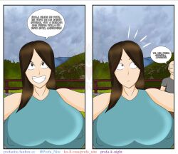 big_breasts comic dialogue inminent_sex nimu nimu_(irl) old_man older_man_and_teenage_girl profanite real_person sofía_magaly_santillán_(nimu) spanish_text streaming tenia_que_ser_nimu_(meme) text translation_request virtual_youtuber younger_female