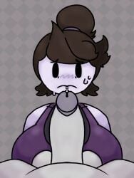 1boy 1girls beat_banger bineseeeeeek_(artist) gray_body jaiden_animations jaidenanimations penis remake tagme youtuber