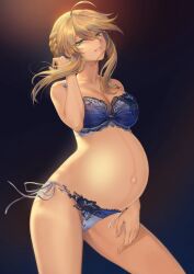 artoria_pendragon artoria_pendragon_(lancer) fate/grand_order fate_(series) mashu_003 pregnant third-party_edit