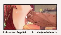 ale_(ale_halexxx) animated blowjob deepthroat female jaune_arc netorare pyrrha_nikos rwby segal03 tagme video