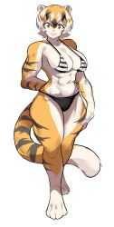 big_breasts breasts female mx99926 striped striped_body striped_fur stripes thick_thighs tiger tiger_ears tiger_print tiger_stripes tiger_tail wide_hips