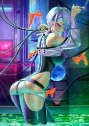 1girls ass ass_focus big_ass big_breasts cd_projekt_red cybernetics cyberpunk:_edgerunners female female_only jagoo_(artist) light-skinned_female lucyna_kushinada studio_trigger wet