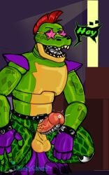 1boy 2023 alligator alligatorid animatronic anthro anthro_only artist_name balls ballsack bara belt big_balls big_cock big_penis big_testicles bigger_male boner bracelets cheekycreepy claws cock crocodile crocodilian crocodylid crouching dangling_testicles dick digital_drawing_(artwork) digital_media_(artwork) erect_penis erection fangs finger_claws fingerless_gloves five_nights_at_freddy's five_nights_at_freddy's:_security_breach furry furry_male furry_only glans glasses gloves green_skin humanoid_genitalia humanoid_penis long_tongue low_hanging_balls machine male male_anthro male_only masculine mohawk_(hairstyle) montgomery_gator_(fnaf) open_mouth open_pants open_smile penis penis_out precum precum_bubble precum_on_penis presenting_balls presenting_penis red_hair reptile robot robotic_genitalia robotic_penis scales scalie scottgames scrotum sharp_teeth shoulder_pads smile smiley_face smiling solo star_glasses steel_wool_studios studded_belt studded_bracelet sunglasses talking_to_viewer testicles text text_bubble thick_penis toe_claws toes tongue tremble_lines trembling trembling_penis veiny_penis zipper zipper_down