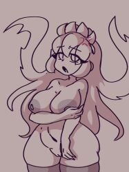 breasts filia_(skullgirls) irritated samson_(skullgirls) skullgirls