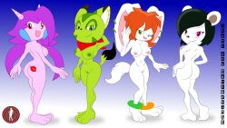 anthro aquatic_dragon canine carol_tea dragon feline freedom_planet milla_basset neera_li panda sash_lilac toonskins video_games wildcat