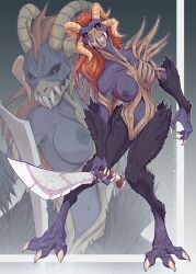 anthro castlevania castlevania_(netflix) female female_demon female_only loupgarou night_demon queen_b_(castlevania)