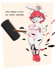 anthro breasts female female_only in_heat_(game) monsterbox poppi_(in_heat) rabbit tagme text