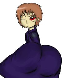 1boy artist_request ass ass_bigger_than_head ass_expansion ass_focus big_ass big_butt blush_lines blushing bubble_ass bubble_butt clothing dat_ass demaro_(tails_gets_trolled) fat_ass looking_back looking_back_at_viewer male male_only red_eyes satanist sharp_teeth solo solo_focus solo_male tails_gets_trolled thick_ass thick_thighs wink