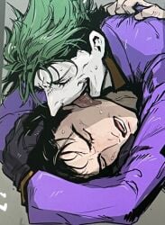 batman batman_(series) bruce_wayne dc_comics gay male male/male male_only the_joker yaoi