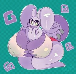 big_breasts breasts goodra huge_breasts marysquid pokémon_(species) pokemon pokemon_(species) thick_thighs wide_hips