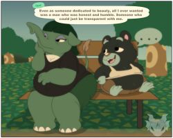 adorable animal_crossing anthro anthro_only belly chubby chubby_anthro chubby_female chubby_male elephant furry hamphrey_(animal_crossing) hamster jouigidragon opal_(animal_crossing) purple_eyes shortstack tired