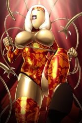 anthrofied atomic_heart huge_breasts lindaroze nora_(atomic_heart) solo