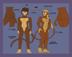 2boys absurd_res anthro ass balls ballsack blonde_hair bloons_tower_defense body_fur brown_eyes brown_fur brown_hair duo flaccid_penis foreskin frederik_wulfgard_(sergiovintorez) genitals haplorhine hi_res intact long_hair_male male male_only mammal model_sheet monkey monkey_boy ninja_kiwi nude_male penis ponytail primate randall_greenewood_(sergiovintorez) retracted_foreskin scrotum sergiovintorez smooth_penis standing tail testicles text toony uncut unretracted_foreskin