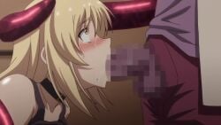 1boy 1girls all_the_way_to_the_base animated big_penis blonde_hair blowjob blush captured censored censored_penis clothed clothing collar eyebrows fellatio female female_penetrated forced forced_oral hentai high_resolution highres huge_cock large_penis loop male mion_minami moaning mosaic_censoring mp4 oral oral_penetration oral_sex penetration penis penis_in_mouth rakuen_shinshoku_island_of_the_dead saliva saliva_trail sound sucking sucking_penis sweat sweating tagme tears tentacle video voice_acted white_skin yellow_eyes