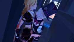 2boys 3d aether_(genshin_impact) alley animated blonde_hair erection femboy gay genshin_impact handjob lyney_(genshin_impact) male male/male maverickxhr no_sound penis public public_sex tagme trap twink video yaoi