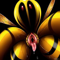 ai_generated bee creepy frosting.ai insectoid vagina