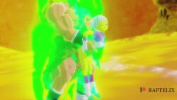 1boy 1girls 3d ambiguous_penetration animated balls big_penis bottomless broly broly_(dragon_ball_super) cheelai clothed_sex dragon_ball dragon_ball_(series) dragon_ball_super green_aura green_skin legendary_super_saiyan longer_than_30_seconds moaning muscular muscular_male raftellx reverse_stand_and_carry_position reverse_suspended_congress saiyan saiyan_armor self_upload size_difference sound super_saiyan tagme vampa video white_hair