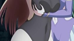 2010s 2018 2019 2d 2girls animated areolae ass blonde_hair bouncing_breasts breast_grab breasts censored clothing female green_eyes green_hair hentai hips japanese_language japanese_voice_acting large_ass large_breasts longer_than_30_seconds maken_no_hime_wa_ero_ero_desu nipples panties pink_eyes pointy_ears poro pussy screencap sound tagme thick_thighs thighs undressing vagina vaginal_juices video wide_hips yuri