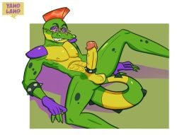 1boy 2022 abs alligator alligatorid anal anal_insertion anal_masturbation anal_sex anthro anthro_focus anthro_only anthro_solo anthrofied artist_name athletic athletic_anthro athletic_male autopenetration autotailsex balls ballsack big_balls big_cock big_penis big_testicles boner bracelet bracelets cock cock_ring completely_nude completely_nude_male crocodile crocodilian crocodylid dangling_testicles digital_drawing_(artwork) digital_media_(artwork) erect_penis erect_while_penetrated erection fangs fingerless_gloves five_nights_at_freddy's five_nights_at_freddy's:_security_breach furry furry_male furry_only gay gay_anal gay_male glans glasses gloves green_skin half-closed_eyes huge_cock humanoid_genitalia humanoid_penis insertion legs legs_apart legs_held_open legs_spread long_penis long_tail looking_at_penis low_hanging_balls lying lying_down lying_on_floor lying_on_ground male male_anthro male_nipples male_only masturbating masturbation mohawk_(hairstyle) montgomery_gator_(fnaf) mostly_nude nude nude_male orange_hair pecs pectorals penile penis penis_focus penis_out reptile reptile_humanoid scales scalie scalie_humanoid scottgames scrotum sex sharp_teeth shoulder_pads simple_background smile smiley_face smiling solo solo_anthro solo_in_panel spiked_cock_ring spiked_tail spikes spikes_(anatomy) star_glasses steel_wool_studios stimulation studded_bracelet studded_cock_ring sunglasses tail_fetish tail_insertion tail_masturbation tail_play tail_sex testicles thick_penis thick_tail veiny_penis yamo_lamo