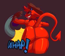 anthro ass femboy furry gremile_'hotshot' hotdognsfw kings_of_hell male male_only no_visible_genitalia non-human nude spanked spanked_butt spanking spanking_own_ass toony