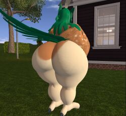 big_ass big_breasts breasts bubble_butt decidueye ferialexonar huge_ass pokémon_(species) pokemon thick_thighs wide_hips