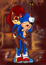 anal_beads anthro archie_comics blush bodily_fluids bondage bound buttplug dawnelle dildo dominant dominant_female duo eulipotyphlan female fur genital_fluids ground_squirrel hedgehog male male/female mammal plug_(sex_toy) precum punishment rodent sally_acorn sciurid sega sex_toy sonic_(series) sonic_the_hedgehog sonic_the_hedgehog_(archie) sonic_the_hedgehog_(comics) sonic_the_hedgehog_(series) tears vibrator