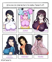 1boy ai:_the_somnium_files ai:_the_somnium_files_-_nirvana_initiative big_breasts bikini blue_eyes blue_hair breasts brown_hair cap carfound colar danganronpa danganronpa_ultra_despair_girls dark_hair devil_survivor devil_survivor_2 fukawa_touko fumi_kanno glasses hat iono_(pokemon) jojo's_bizarre_adventure kanno_fumi karfound large_breasts long_hair nishikiyama_akira officer_hat orange_bikini panties pink_eyes pink_hair pink_top pokemon pokemon_sv red_eyes ryuu_ga_gotoku shirt short_hair tama_(ai:_the_somnium_files) thick twintails uniform white_hair white_shirt yamagishi_yukako yellow_panties