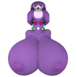 1girls 3d 3d_(artwork) alien alien_girl big_breasts breasts_bigger_than_head female female_only huge_breasts hyper_breasts mario_(series) mario_and_luigi_(series) naked nintendo nude oakensfm princess_shroob solo tagme woodworksfm