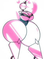 ass_bigger_than_head ass_focus barely_clothed big_ass big_breasts clothed female female_only gameboi_(artist) hyper_ass robot robot_girl sideass vee_(gameboi)