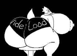 1girls alphys anthro big_ass big_breasts black_and_white black_background breasts bubble_butt chip_at_night fat fat_woman female female_only huge_ass huge_breasts hyper hyper_ass hyper_breasts hyper_butt hyper_thighs massive_ass massive_breasts massive_butt massive_thighs monochrome pixel_(artwork) pixel_art solo thick_thighs undertale undertale_(series) wide_hips