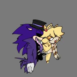 cuntboy first_porn_of_character furry intersex kyofu_(sonic.exe) long_tongue male male_only male_with_cuntboy purple_fur sonic.exe_(series) yellow_eyes yellow_fur yokubo_(sonic.exe)