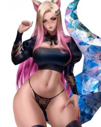 ahri from k/da all out series by nyahabi2112