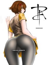 1girls ass ass_focus ass_up breasts brown_eyes brown_hair doujinshi endorsi_jahad female jonthan062792 looking_at_viewer pussy sitting solo tagme tagme_(artist) thighs tower_of_god