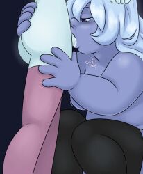 1futa 1girls amethyst_(steven_universe) ass balls breasts cartoon_network cum cum_in_mouth duo erection faceless faceless_character faceless_futanari fellatio female futa_on_female futanari gem_(species) humanoid long_hair missgreeney nude oral pearl_(steven_universe) penis sex squatting standing steven_universe