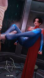 angry_face dc dc_extended_universe foot_play footjob interracial kara_danvers kara_zor-el light-skinned_male light_skin looking_at_partner masturbation sfm_hood small_breasts suit supergirl supergirl_(dceu) supergirl_(sasha_calle) superheroine tagme the_flash_(2023)