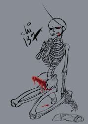 1boy 2d alternate_universe animated_skeleton artist_name bones chi_137 cock dick ectopenis humanoid luminous_eyes male male_only naked nude red_penis sans sans_au self_upload sharp_teeth simple_background skeleton socks socks_only solo solo_male teeth underfell undertale_(series) undertale_au