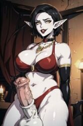 ai_generated big_balls big_breasts big_testicles bimbo black_hair breasts crazy crazy_eyes crazy_smile curvaceous curvy dominant dominant_female domination dominatrix elf elf_ear elf_ears elf_female elf_girl from_below futa_only futadom futanari futanari_vampire gesugao goth goth_girl gothic horny horny_female horse_penis horsecock huge_breasts huge_cock lips lipstick long_ears looking_at_viewer looking_pleasured makeup massive_penis mature mature_female mature_futa mature_woman milf mommy mommy_kink mother nai_diffusion pale-skinned_female pale-skinned_futanari pale_skin penis pointy_ears punk punk_girl red_lips red_lipstick seductive seductive_eyes seductive_look seductive_mouth seductive_pose seductive_smile short_hair smile smiling smiling_at_viewer stable_diffusion tagme tattoo tattoos testicles vampire vampire_girl voluptuous voluptuous_female yellow_eyes