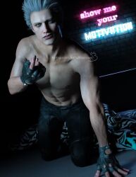 3d bare_chest devil_may_cry devil_may_cry_5 inviting inviting_to_sex solo_male suggestive suggestive_gesture suggestive_look tagme vergil