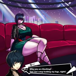 2023 atlus big_breasts heels high_heels huge_breasts huge_thighs persona persona_5 schnauzercito tae_takemi