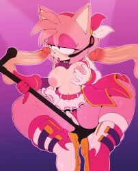 absurd_res amy_rose anthro balls blush breasts clothing disembodied_penis ephemilie eulipotyphlan female fur genitals gloves green_eyes hair handwear hedgehog hi_res male mammal medium_breasts nipples panties penis pink_body popstar_amy pussy sega simple_background sinrizuki skirt sonic_(series) sonic_forces_speed_battle sonic_the_hedgehog_(series)