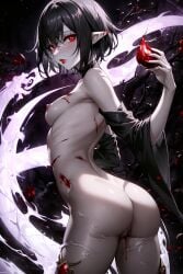 1girls absurd_res absurdres ai_generated black_hair blood breasts elf_ears erect_nipples female female_only goth goth_elf goth_girl gothic hd hi_res high_resolution highres hylian_r34 magic nude nude_female petite pussy red_eyes ryre_(hylian_r34) self_upload short_hair small_breasts solo uncensored unstable_diffusion vampire vampire_elf vampire_girl white_skin