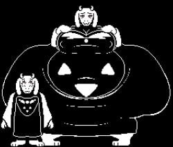 1girls anthro big_breasts black_and_white black_background boss_monster breasts chip_at_night clothed clothing edit edited female_only huge_breasts hyper hyper_ass hyper_breasts hyper_butt hyper_thighs massive_ass massive_breasts massive_butt massive_thighs pixel_(artwork) pixel_art thick_thighs toriel undertale undertale_(series) wide_hips