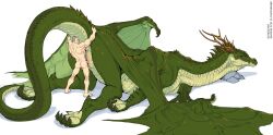 2023 anus ass ass_up backsack balls biped blush bodily_fluids claws cum cum_in_mouth cum_inside dominant dominant_human dominant_male dragon duo erection etheross female female_on_human female_penetrated feral feral_girl feral_penetrated genital_fluids genitals green_body green_scales hi_res horn human human_dominating_feral human_on_feral human_penetrating human_penetrating_feral interspecies larger_female larger_feral lying male male/female male_dominating_female male_humanoid male_on_feral male_penetrating male_penetrating_female mammal membrane_(anatomy) membranous_wings muscular muscular_human muscular_male nude on_front oral penetration penile penis pussy quadruped scales scalie sex simple_background size_difference small_dom_big_sub smaller_human smaller_male tail third-party_edit vaginal_penetration vaginal_penetration western_dragon white_background wings zoophilia