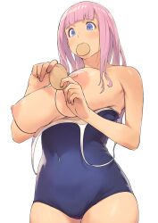 arad_baranga big_breasts fujiwara_chika kaguya-sama_wa_kokurasetai_~tensai-tachi_no_renai_zunousen~ nipple_covers nipples swimsuit