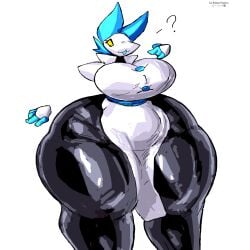 2023 4_fingers anthro big_breasts biped breasts clothed clothing curvy_figure darkner deltarune digital_media_(artwork) felid feline female fingers hi_res huge_breasts huge_thighs hyper hyper_hips hyper_thighs machine mammal robot rohan_furries simple_background solo tasque_manager_(deltarune) thick_thighs undertale_(series) wide_hips