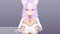 1boy 1girls 3d aba_(aba0123210) animal_ears animated cat_ears catgirl censored clothed clothed_female clothed_female_nude_male cum cum_between_breasts cum_on_breasts cum_on_face ejaculation female hololive hololive_gamers hololive_japan huge_breasts light-skinned_female light-skinned_male light_skin looking_at_viewer male male_pov mosaic_censoring mp4 naked nekomata_okayu nude nude_male paizuri paizuri_under_clothes pov purple_eyes purple_hair sound tagme url video virtual_youtuber